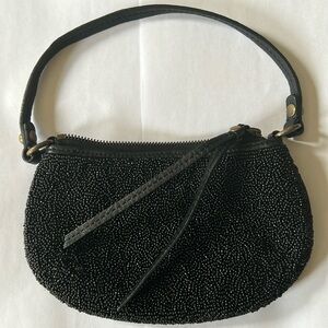 Banana Republic beaded smalle pure with leather hand